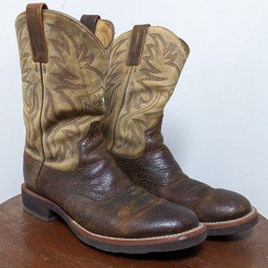 Ariat cowboy/western boots for men, size 11.5 D.  (11 1/2 regular width)  brown